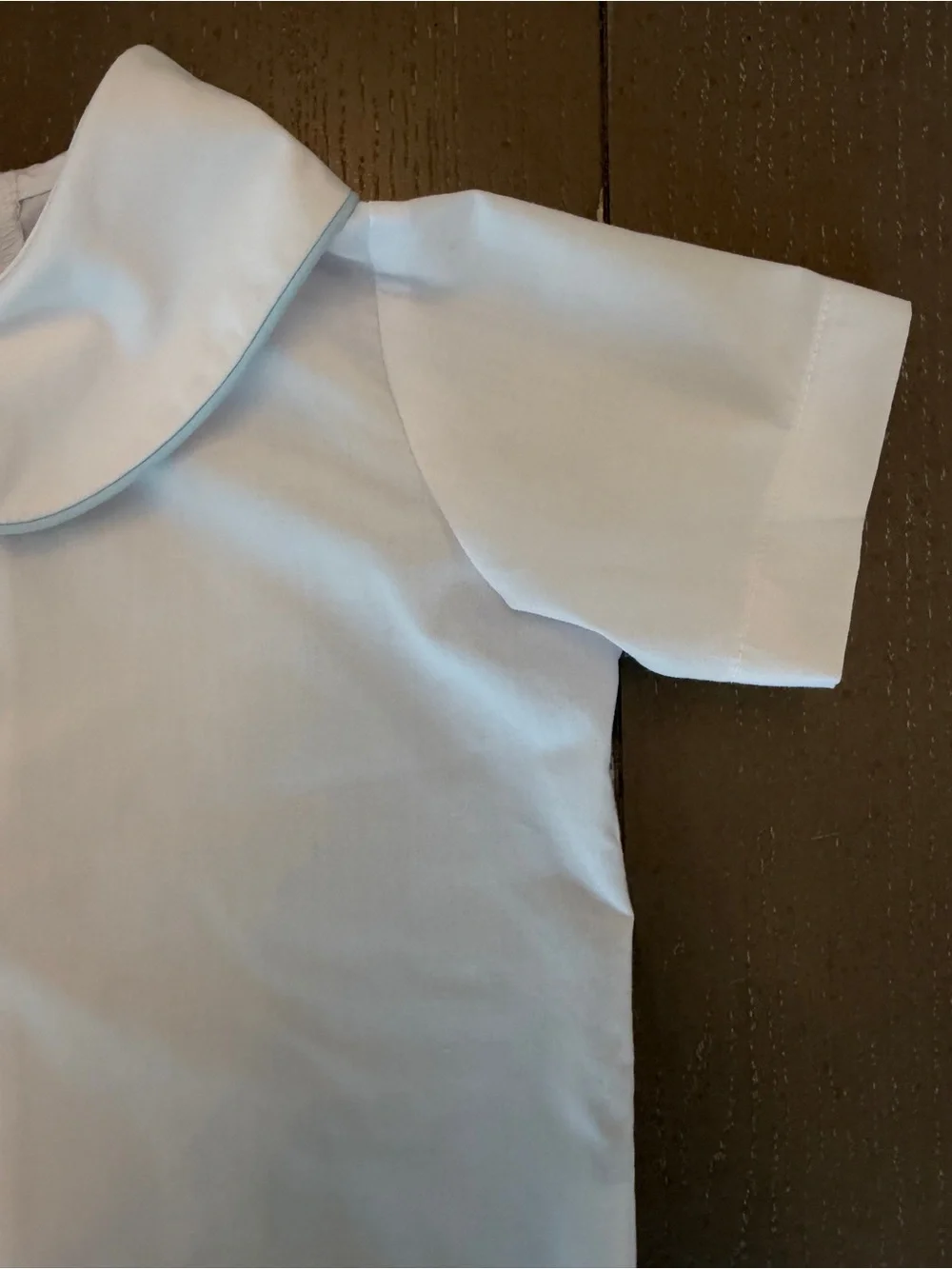 Beaufort Bonnet Boys’ Peter Pan Collar White Short-Sleeve Dress Shirt • Size 3T